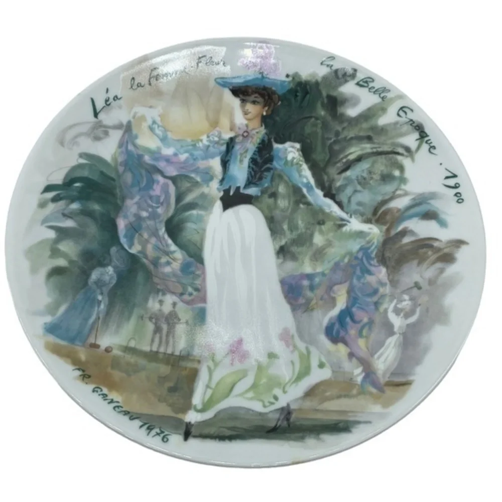 Vintage Limoges Lea The Woman Flower of the Beautiful Era 1900 Plate
